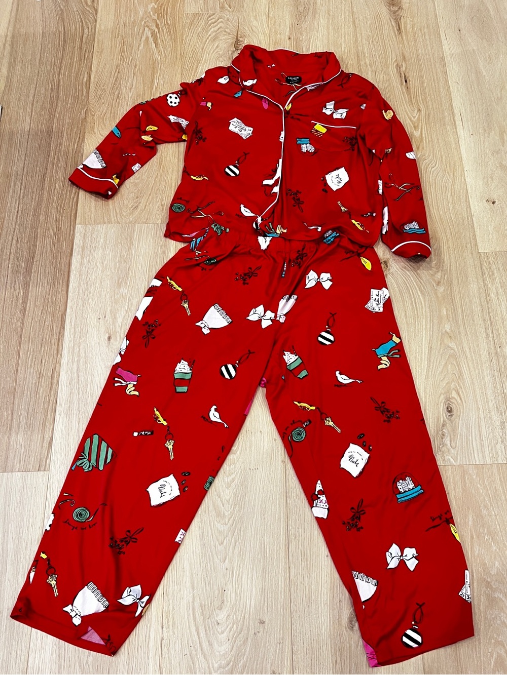 Kate Spade Red Holiday Women’s Pajama Set